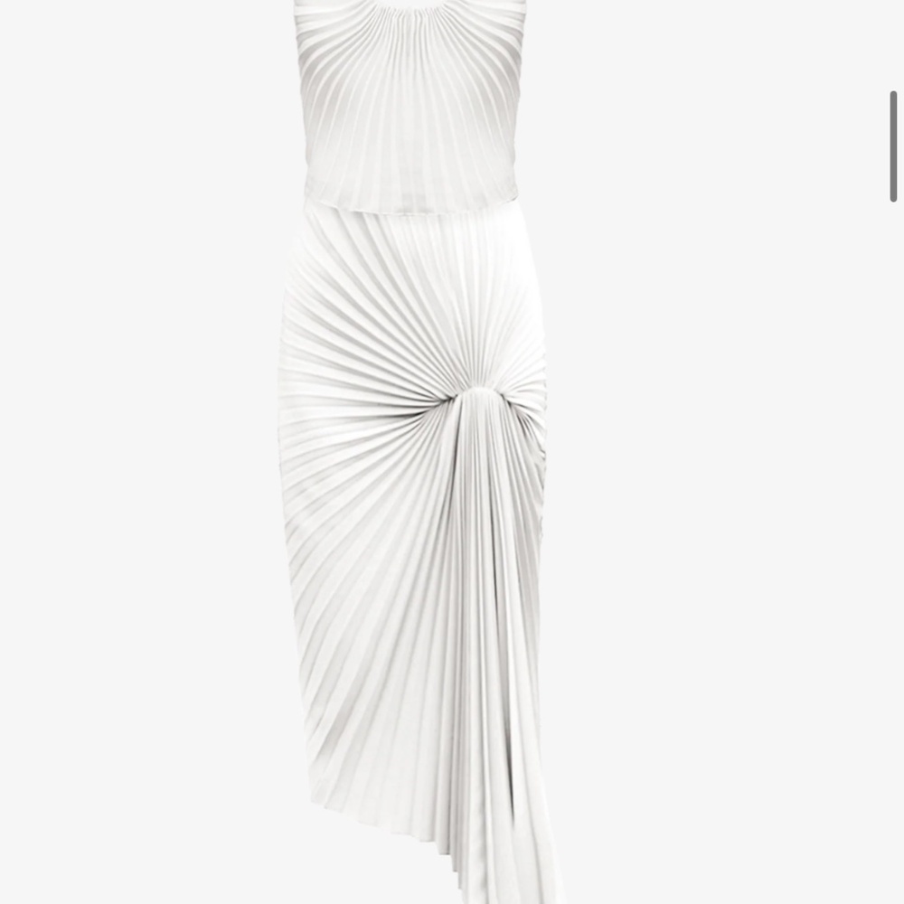 Georgia hardinge red wine AND ivory metallic dress, US size 4/6 - Picture 3 of 3